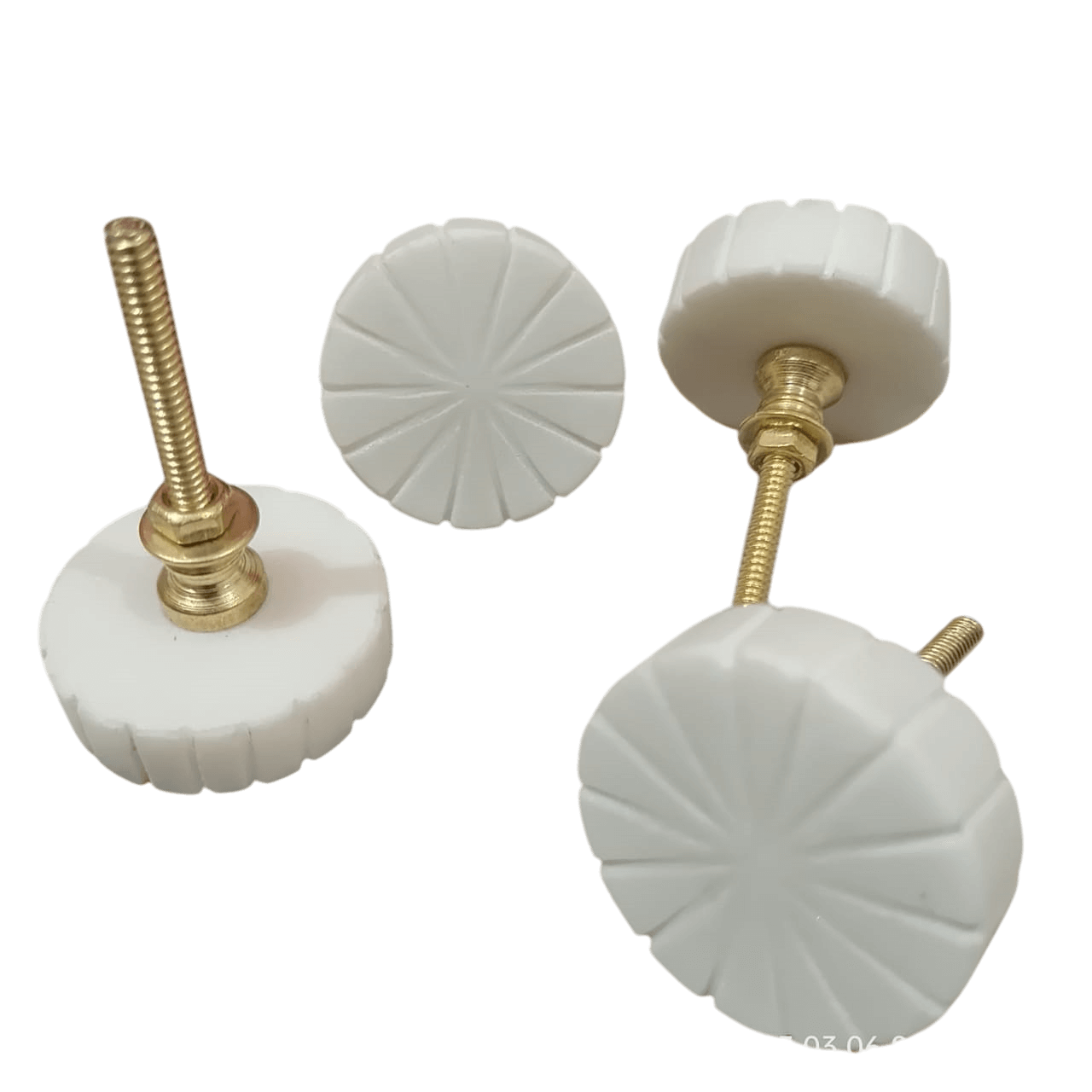 IRON & MARBLE KNOB (POLISH)